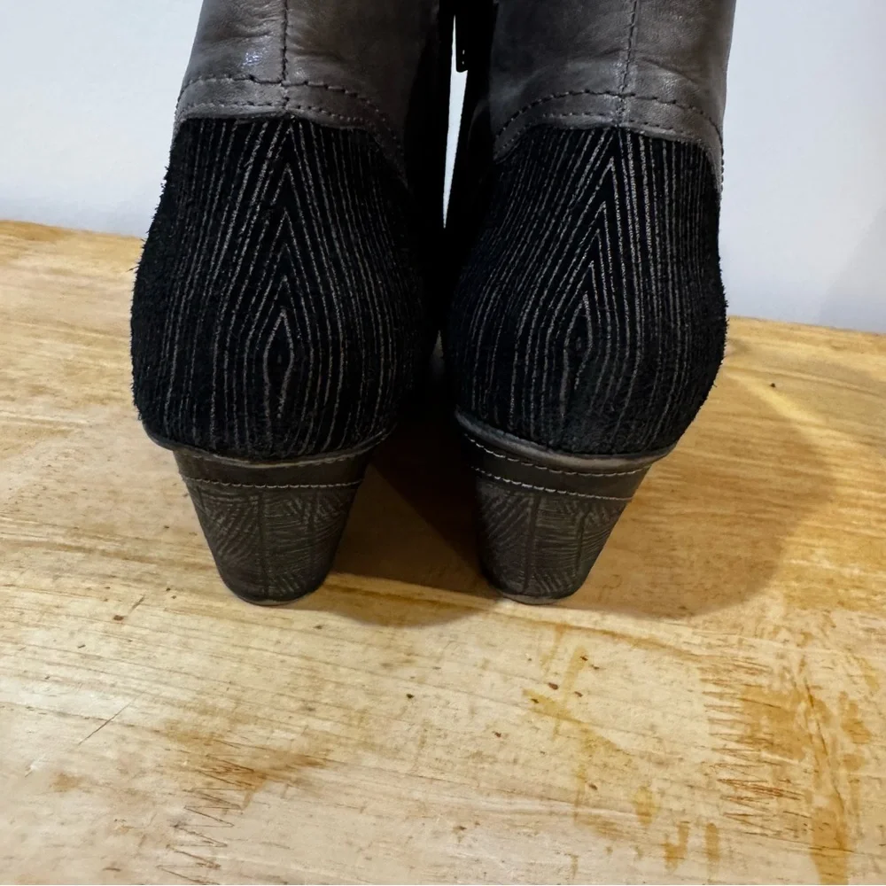 Women's Remonte Cheyenne 89 booties lace up heel size 38 zipper sides